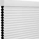 Changshade Blackout Blinds, Cordless Cellular Shades, Honeycomb Blackout Shades, Room Darkening Blinds, Pull Down Window Shades, Easy to Install Honeycomb Window Blinds for Home&Office, White (36"W x 72"H, White-blackout)