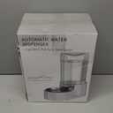 Sfozstra Dog Water Bowl Dispenser: 6L Large White Gravity Stainless Steel Bowl - Without Filter - Pet Feeder for Pets Indoor/Outdoor Use by Owners