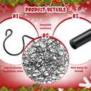 3 x Ferraycle Metal Christmas Light Gutter Hooks Christmas Light Hanger Hooks for Gutters Stainless Steel Xmas Outdoor Clips for Kitchen Bathroom Work Shop Garden(Black,100 Pieces)