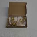 Yerliker 34 Pcs Birthday Candles Cake Toppers for Men Women with 12 Long Thin Birthday Cake Candle 10 Numeral Birthday Candle 9 Ball Cake Topper 3 Birthday Cake Topper(Gold)