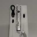 Milk Frother Handheld, Dallfoll USB Rechargeable Electric Foam Wand Maker for Coffee, 3 Speeds Mini Milk Foamer Drink Mixer with 2 Whisks for Bulletproof Coffee Frappe Latte Cappuccino Hot Chocolate, Silver