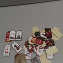 36 Pcs Christmas Plaid Wooden Tag Mini Labels 3 Inch Christmas Tree Hanging Checkered Ornaments Farmhouse Vintage Hanging Wood Slices Holiday Ornaments Santa Claus Snowman for Party Decor