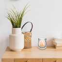 2 x Cabilock 8PCS Hanging Candle Holder, Clear Glass Tealights Candle Holder with Handle, Decorative Succulent Vase Hanger Air Plants Terrariums for Christmas Festival Party Wedding Indoor Outdoor Decor