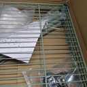 Tandefio 2 Tier Mini Fridge Stand Microwave Shelf with Wheels, Sage Green