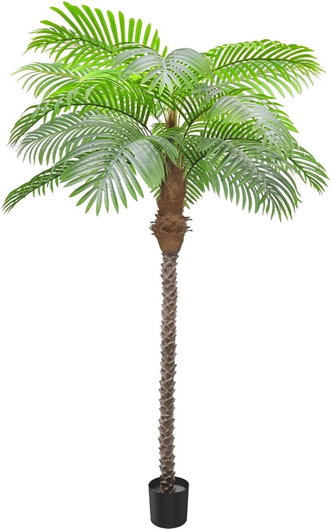 ANTING Artificial Palm Tree 8.5ft Tall Trees Plants 20Leaves Outdoor Palm Trees for Outside Patio Trees for DecorIncreased UV Protection