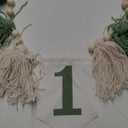 Wild One High Chair Banner For 1st Birthday Party Boy Decorations With Green Tassel Garland Crown Hat Cake Topper