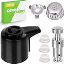 Universal Pressure Cooker Steam Release Valve and Float Valve Replacement with Silicone Caps, Compatible with 3, 5, 6, 8 Quart Models  Pressure Cooker Accessories and Replacement Parts