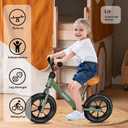 Bobike Toddler Balance Bike Toys for 2 to 5 Year Old Girls Boys Adjustable Seat and Handlebar No-Pedal Training Bike Best Gifts for Kids | Toys, Adjustable Seat, Adjustable Handlebar, Best Gifts for Kids (Green)