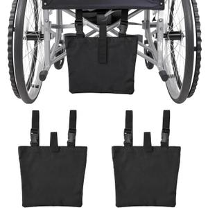 2 Pack Catheter Bag Covers, Durable Canvas Catheter Bag Covers with Adjustable Straps, Universal Foley Catheter Bag Cover & Catheter Bag Holder, Ideal for Wheelchair or Bed