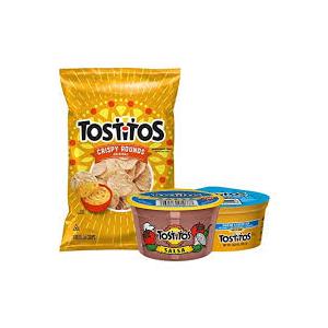 Tostitos Variety Bite Sized Rounds Salsa Cups Nacho Cheese Cups, Chip and Dip Pack, 16 Count