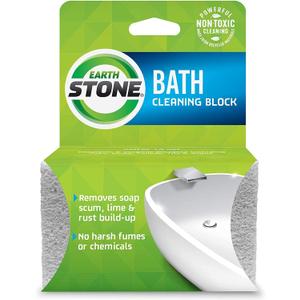 5 x EarthStone International Bathstone Environmentally Friendly Cleaning Block, Cream, Twin (111)
