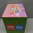 [ 6 Surprise Golden Eggs ] 100 Pack Prefilled Easter Eggs with Assorted Toys Inside, 100 Plastic Easter Eggs Fillers with Fidget Toys, Easter Basket Stuffers Easter Party Favors for Kids Boys Girls