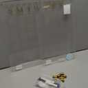 Acrylic Calendar for Wall, 24"x16" Gold Dry Erase Board Weekly Planner Wall Mounted Board, Frameless White Board for Home, Office, School