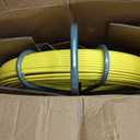 VEVOR Fish Tape Fiberglass, 600 ft, 5/16 in, Duct Rodder Fishtape Wire Puller, Cable Running Rod with Steel Reel Stand, 3 Pulling Heads, Fishing Tools for Walls and Electrical Conduit, Non-Conductive