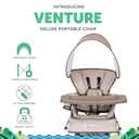 Baby Delight Go with Me Venture Portable Chair | Indoor and Outdoor | Sun Canopy | 3 Child Growth Stages | Sandstone