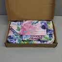 Empty Mahjong Bags Set for Tiles and Racks 24x13x4.7 Inch American Mahjong Carrying Bag Tote Tiles Bag Drawstring Protective Sleeve for Rack Pusher Party Travel, Case Only(Floral)