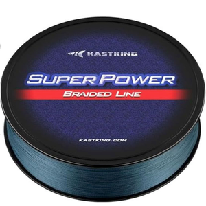 KastKing Superpower Braided Fishing Line, Gray, 15 LB, 150 Yds