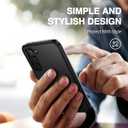 SURITCH for Samsung Galaxy S23 Plus Case, [Built-in Screen Protector] [Dual-Layer Protection ] Full Protection Shockproof Rugged Bumper Phone Cover for Samsung S23 Plus 6.6 Inch - Black