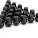 M12x1.5 Lug Nuts, Compatible with Toyota Camry Corolla Tacoma Highlander 4Runner Lexus Scion - 20PC 13/16" Hex, 1.46" Tall, 1.1" Wide - 12x1.5 OEM/Factory Black Wheel Lug Nuts Closed End Mag Seat