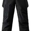 YEEFINE Men's Waterproof Snow Ski Pants Insulated Warm Winter Outdoor Snowboard Bibs with Suspenders (Medium, Black)