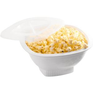 Nordic Ware Microwave Popcorn Popper, White, 12 Cup