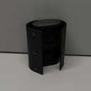 Longjet Watch Roll Travel Case for Men Portable Watches Organizer Box with Removable Velvet Pillow Holder (2 Slot Black Cross)