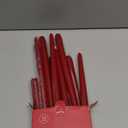 Howemon 14 Pack Dark Red Taper Candles 12 Inch Tall 3/4 Inch Thick Burn 10 Hours (Burgundy)