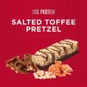 BSN Protein Crisp Bar, Salted Toffee Pretzel, 20 Gram Protein Snack Bars with Whey and Fiber, Gluten-Free Crunchy Energy Bars for Workout, Fitness, On-the-Go, 12 Count (EXP 07/08/26)