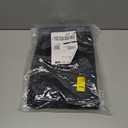 Homaxy Premium Kitchen Towels (18"x 28", 3 Pack), Large 100% Cotton Kitchen Hand Towels, Ultra Absorbent Ribbed Terry Tea Towels Set with Hanging Loop, Black