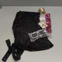 SOMSOC 70s Disco Jumpsuit Costumes Women Fashion Disco Accessories for Halloween Necklace Earrings Bracelet Glasses Belt (Medium)