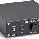 Fosi Audio M03 200 Watt TPA3255 Subwoofer Amplifier Mini Mono Channel Audio Power Amp for Home Theater Full-Frequency and SUB Bass Switchable with 32V/5A Power Supply