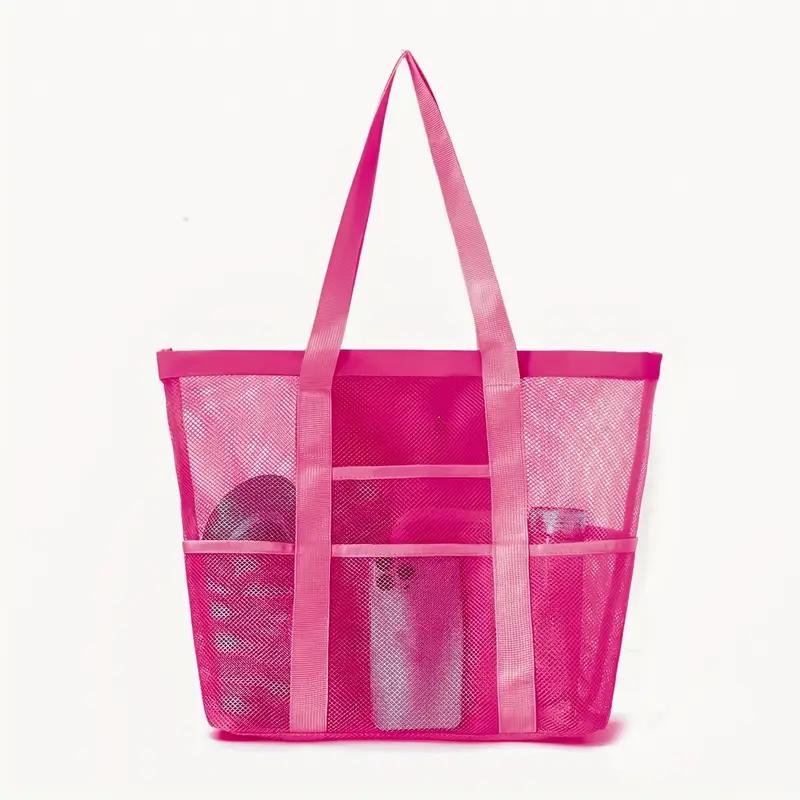 Mesh Beach Bag - Large Tote Bag for Family
