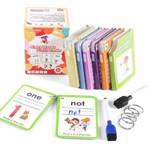 Dolch Sight Words Flash Cards Kindergarten, Toddler Flash Cards Ages 3-4, Large