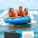 VEVOR Towable Tubes for Boating, 1-4 Riders Inflatable Boat Tubes & Towables, 340-680 lbs Capacity, Multiple Sizes with Full Nylon Cover, Padded/EVA Handles, Fins & Safety Valve (Multi-Option)