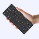 Universal Wireless Keyboards Ultra Light Portable Mini Keyboard with Adjustable Angle Stand & Leather Case,Computer Keyboards Rechargeable Travel Bluetooth Keyboard for iPad Android,Windows and iOS (Black)