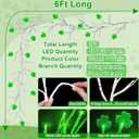 [Timer & 8 Modes] 6 Ft 48 LED St Patricks Day Garland, St Patricks Day Decorations St Patricks Garland with Shamrock Lights St Patricks Day Lights St Patricks Day Decor for Home Table Mantle Porch