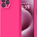 LOVE 3000 Designed for iPhone 15 Pro Max Case, Premium Silicone with [Soft Anti-Scratch Microfiber Lining] Shockproof Protective Phone Case for Men Women Girls 6.7", Hot Pink
