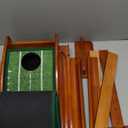 GimYaa Golf Putting mat Green Indoor and Outdoor with Auto Ball Return,Game Practice Golf Gifts for Home, Office, Backyard Indoor Golf and Outdoor Use, Crystal Velvet Mat (Green one hole version)