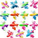 20 Packs Bulk Airplane Push Fidget Bubble Mini Pop Fidget for Adult and Kids, Summer Birthday Party Favors Supplies Classroom Students Bubble Prize