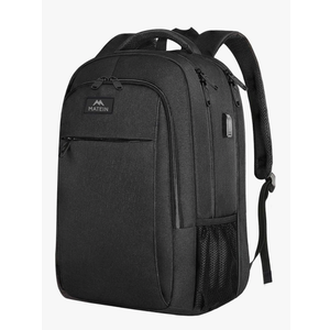 MATEIN Extra Large Backpack, 17 Inch Travel Laptop Backpack with USB Charging Port, Anti Theft TSA Friendly Business Work College Computer Backpack for Men Women, Black