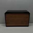 Wall-Mount Mailbox for House - Walnut & Galvanized Steel Rust-Proof Metal Post Box, Large Capacity, Easy to Install Wall Mount, Mailboxes for Outside House Porch, 15.8" x 9.2" x 6"