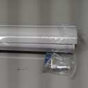 Zebra Roller Shades, Dual Layer Roll Up Blind for Living Room, Semi Sheer Shades Window Privacy Light Control for Day and Night, (Maximum Height 72inch, White Color, Width 30 inch)