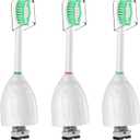 Replacement Toothbrush Heads for Philips Sonicare E-Series/Essence/Xtreme/Elite and Other Screw-on Electric Toothbrush Models, 3 Pack, Dupont Bristles