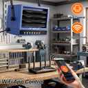 TEMPWARE 7500W Electric Garage Heater with WIFI App Control, 240V Hardwired