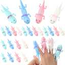 HyDren 48 Pcs Rubber Axolotl Slingshot Sensory Fidget Toy Axolotl Party Favors Party Supplies Stress Relief Toys for School Classroom Exchange Prizes Amphibiously Gifts Decor
