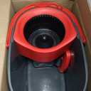 O-Cedar EasyWring Microfiber Spin Mop, Bucket Floor Cleaning System, Red, Gray, Standard