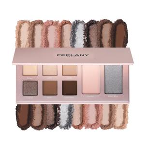 PROFESSIONAL MAKEUP Long Lasting Waterproof Eyeshadow Palette 11 Ultra-pigmented Shimmer & Matte Shades and Naked & Brown Warm Neutral makeup palette with Mirror - Blendable Multi-Purpose (VIOLET)