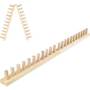 QWM Chunky Blankets Loom Knitting Looms Long Installation Free and Adjustable Foldable Portable Extra Loom Large 38,48,60, 72,84,96 Inch (38inch)