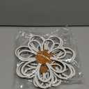 Thyle 6 Pcs Daisy Wall Decor Wooden Daisy Wall Art Flowers Signs Hanging Plaque for Home Nursery Bedroom Farmhouse Bathroom Decorations Housewarming Gifts(White)