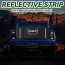 Tailgate Pad for Mountain Bike, Upgrade Truck Tailgate Bike Pad with Reflective Strips & Tool Pockets, Heavy Duty MTB Tailgate Pad Pickup Tailgate Cover for 5 Bikes